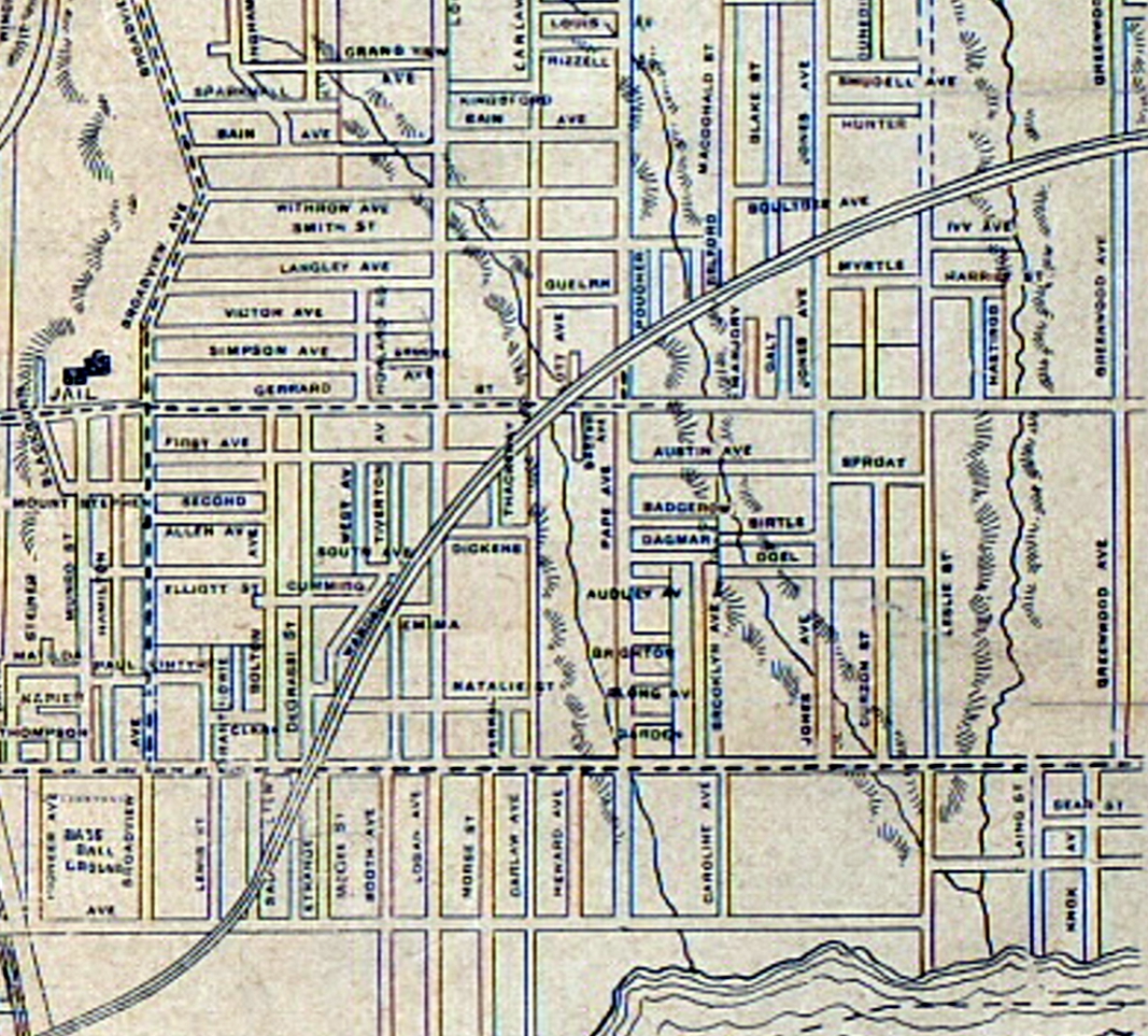 Map issued by the City Engineer’s office in 1899